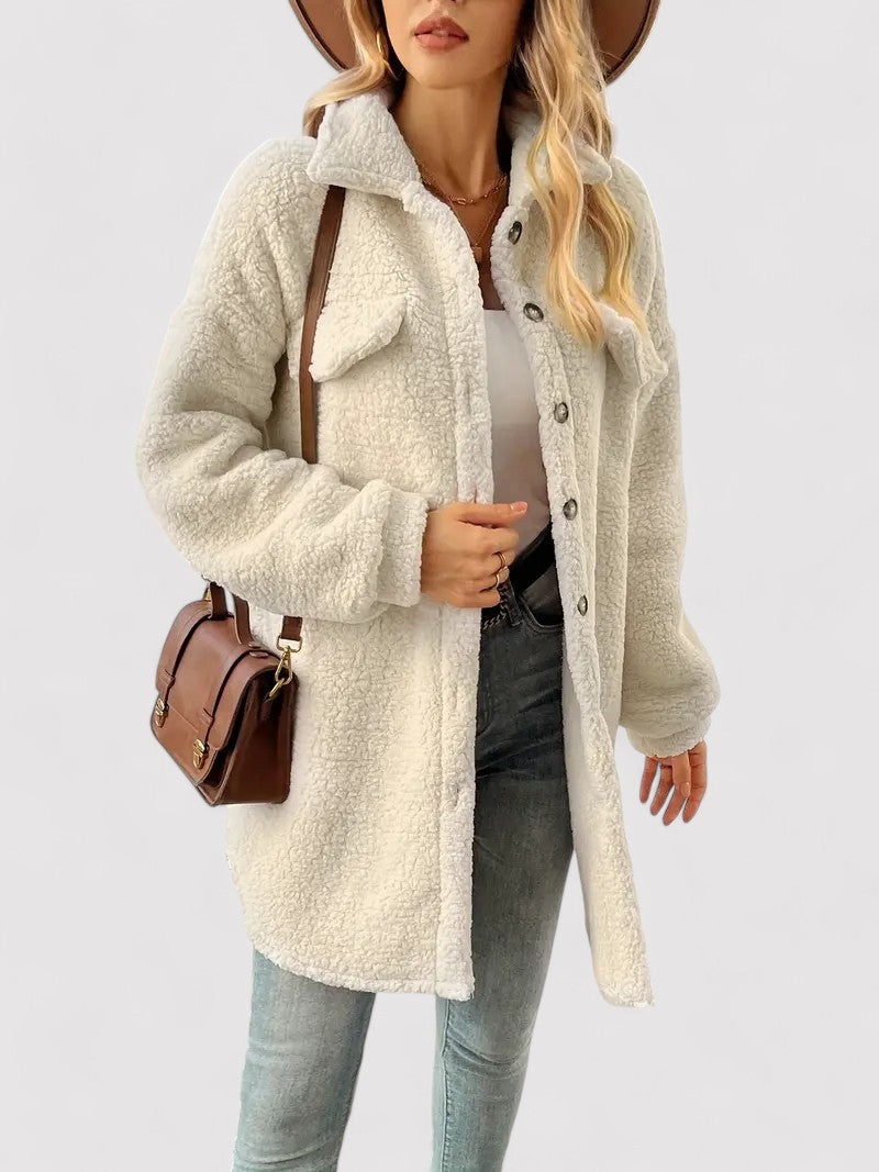 Vintage Apricot Teddy Fleece Jacket