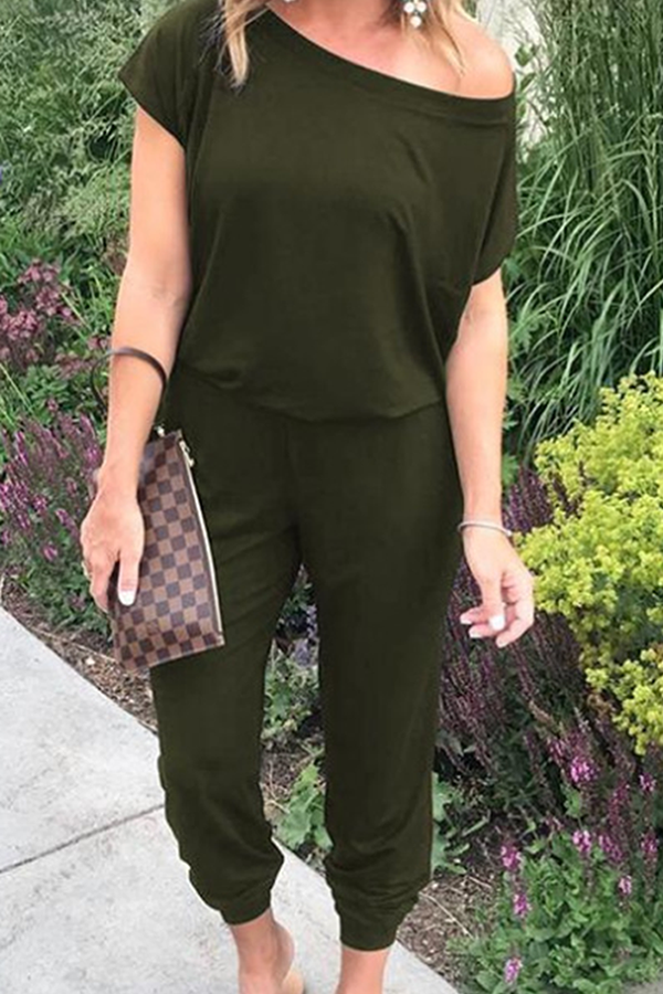 Stylish Women's Relaxed Off-Shoulder Jumpsuit for Effortless Elegance