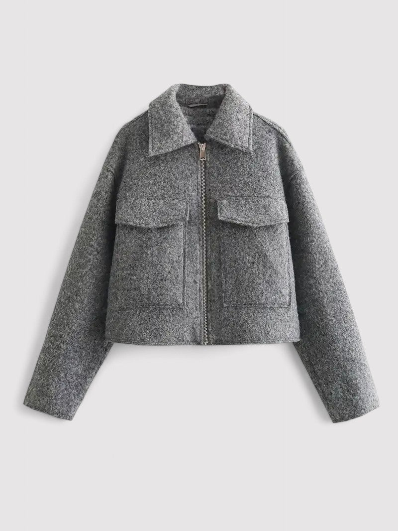 Chic & Cozy: Women's Elegant Fleece Jacket