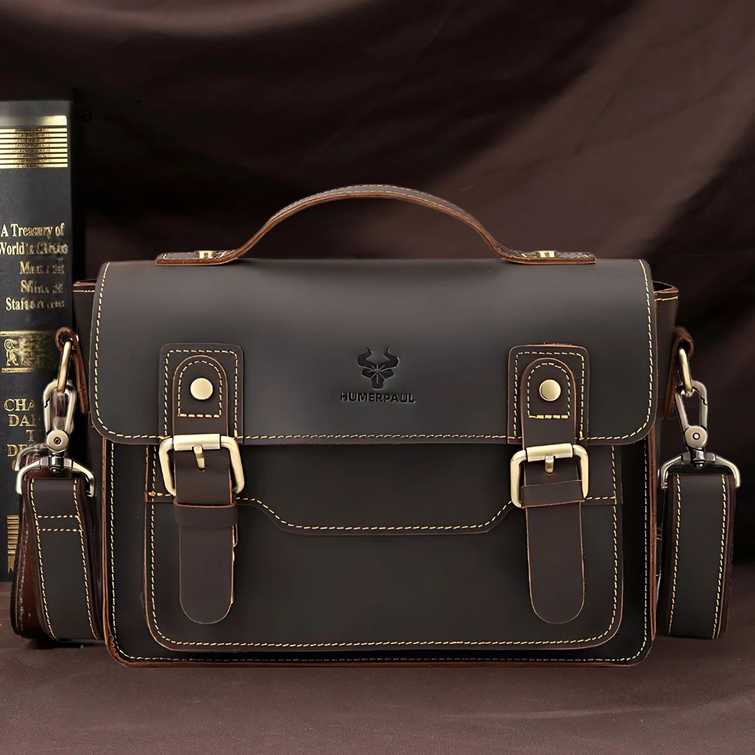 Stylish Leather Messenger Bag for Men