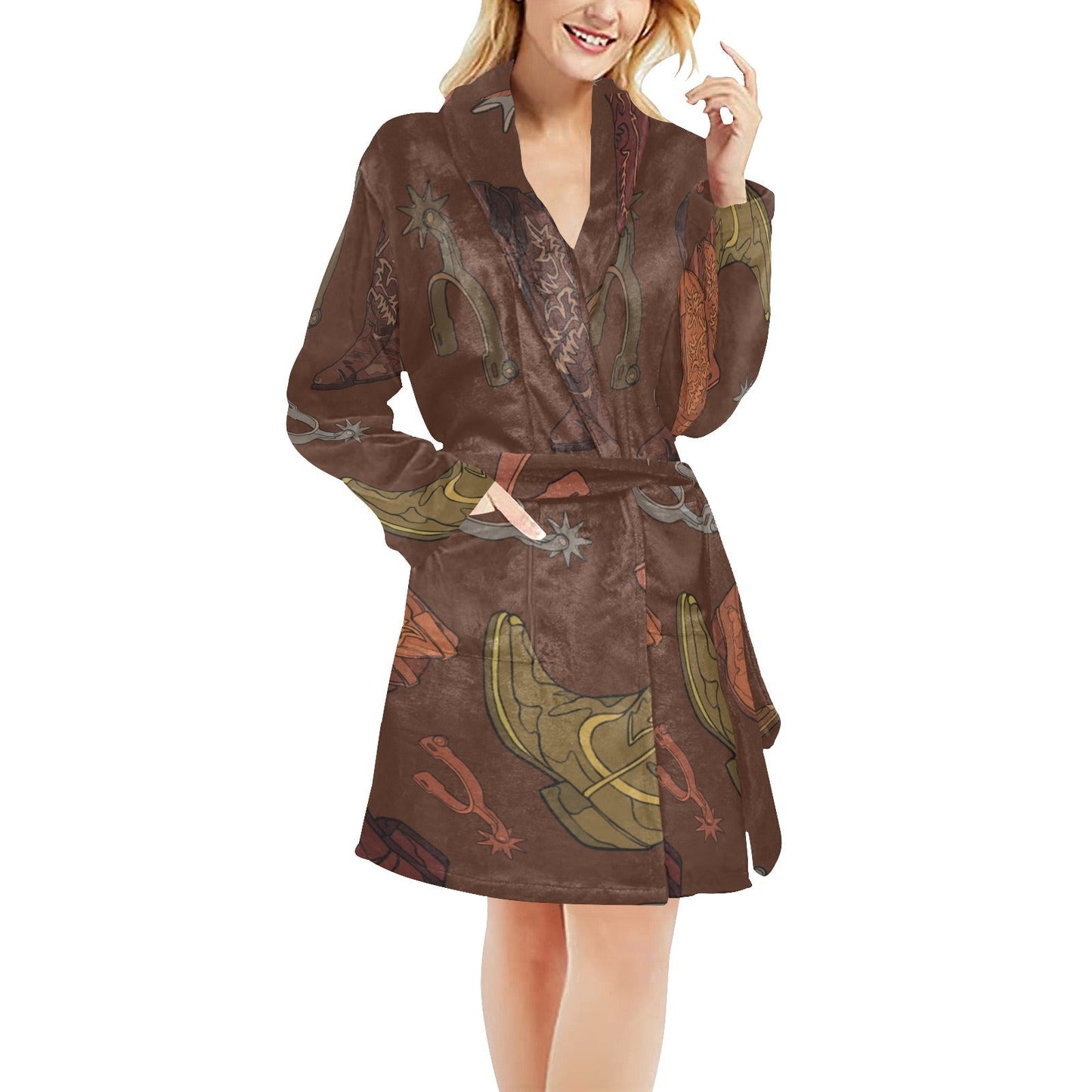 Ranch Western Wear Women's Western-Inspired Bath Robe