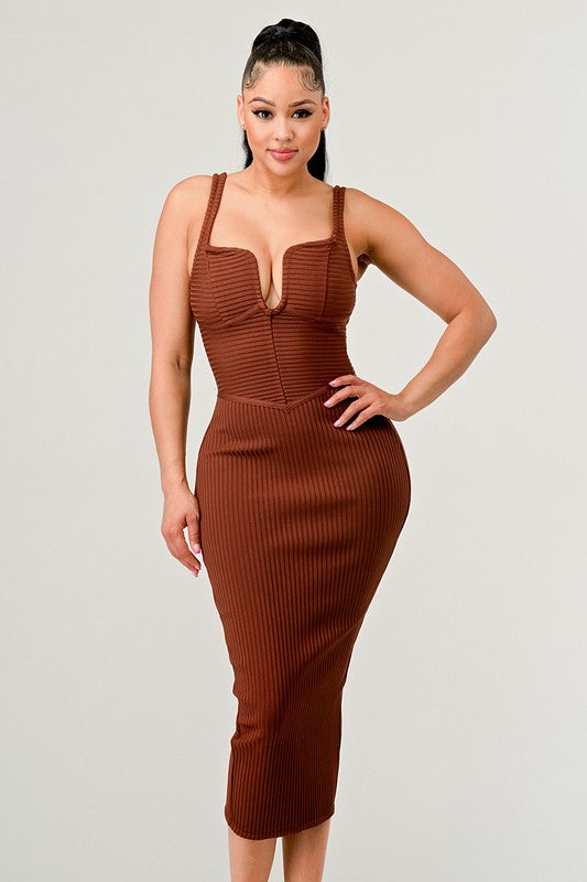 Autumn Breeze Midi Dress