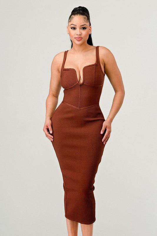 Autumn Breeze Midi Dress