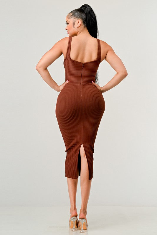 Autumn Breeze Midi Dress