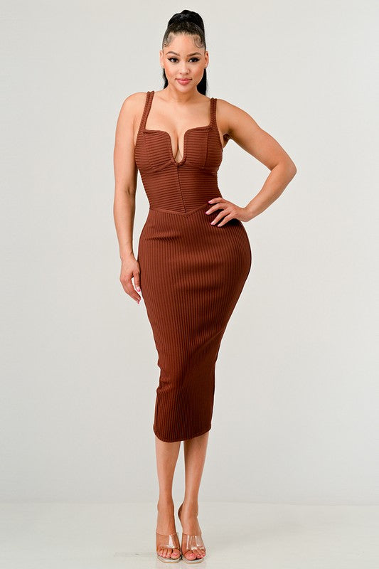 Autumn Breeze Midi Dress