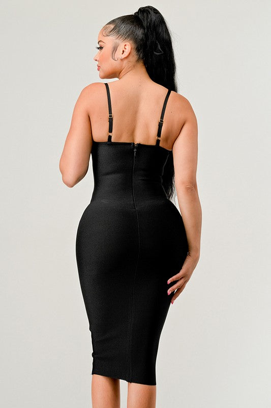 Festive Flair Midi Dress for Cocktail Evenings