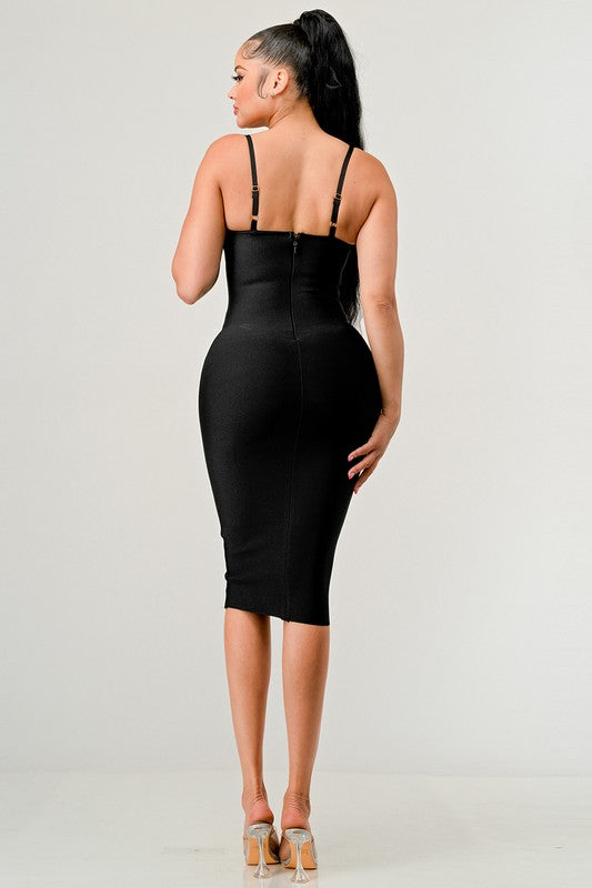 Festive Flair Midi Dress for Cocktail Evenings