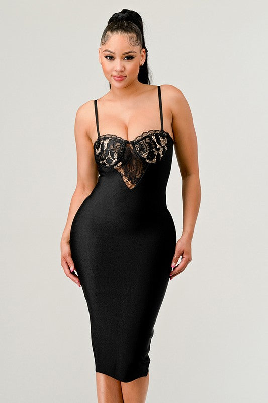 Festive Flair Midi Dress for Cocktail Evenings