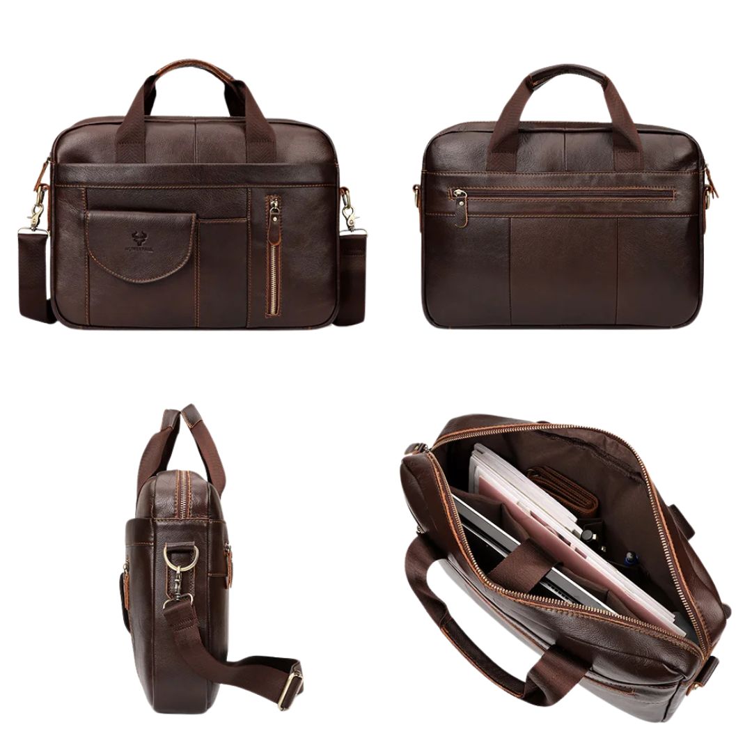 Stylish Handmade Leather Laptop Bag for Men