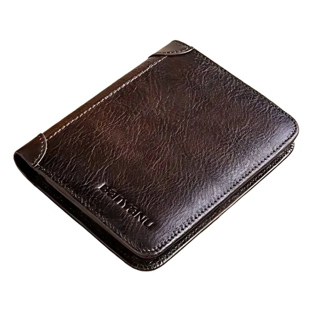 Vintage-Inspired Authentic Leather Wallet