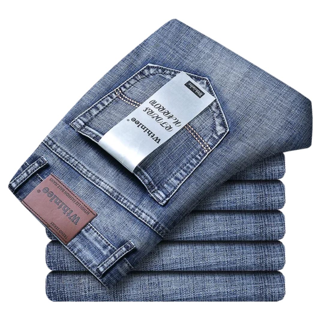 Stylish Men's Stretch Jeans for Business Casual Comfort
