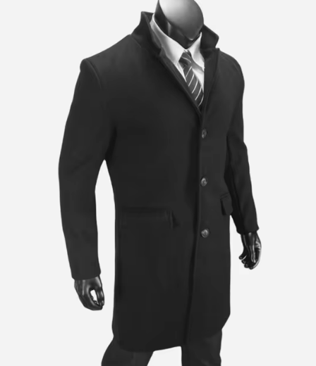 Lassick - Trendy Men's Coat with Elegant Button Closure