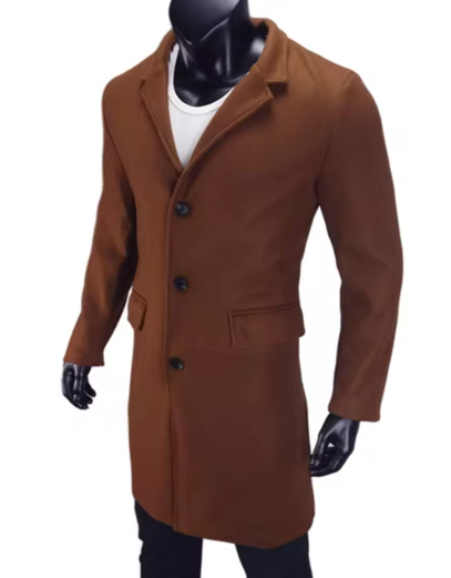 Lassick - Trendy Men's Coat with Elegant Button Closure