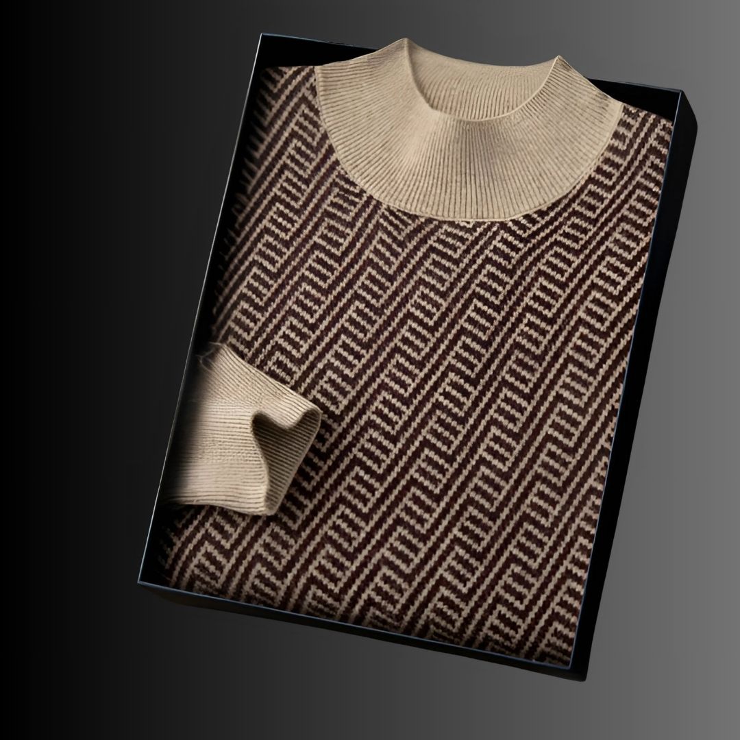 Luxurious Cashmere Jacquard Sweater