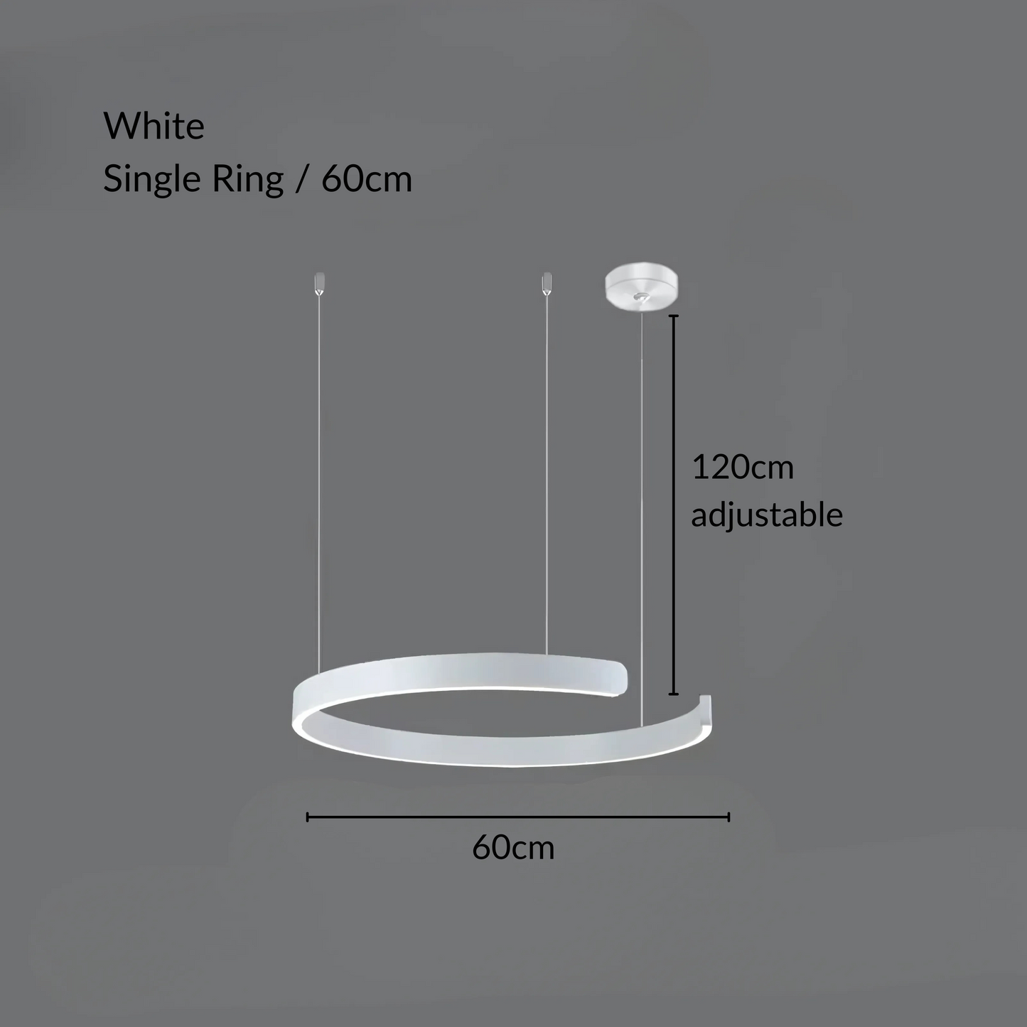 Chic Contemporary Halo Pendant Light