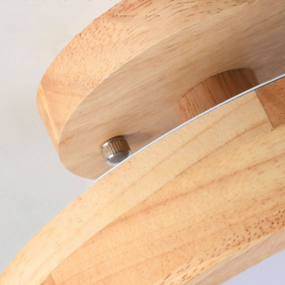 Scandinavian Round LED Semi-Recessed Ceiling Light