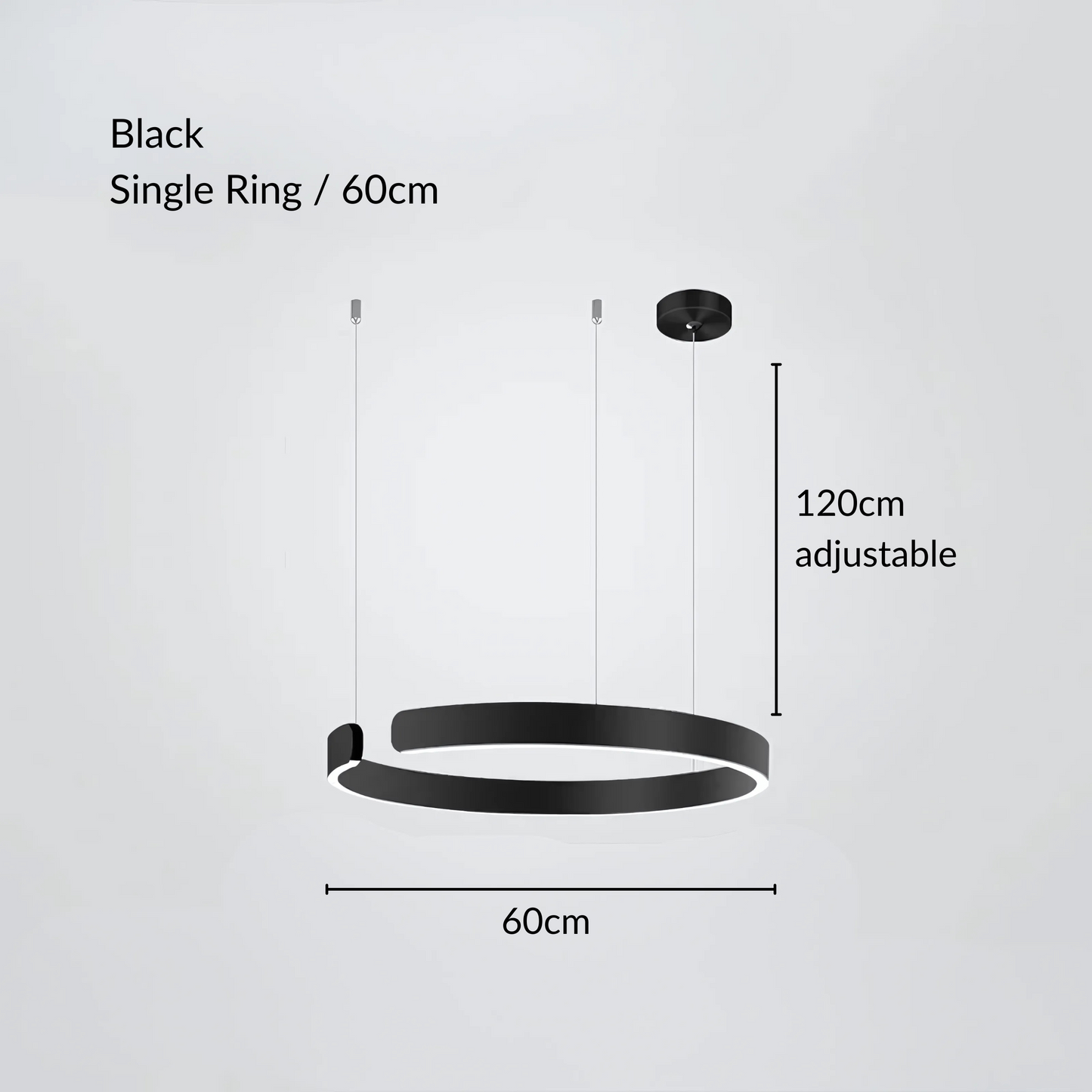 Chic Contemporary Halo Pendant Light