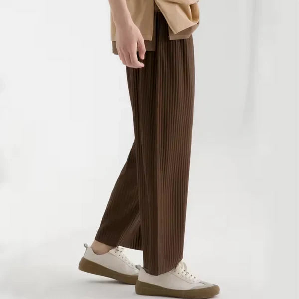 Luxurious Milano Ribbed Cotton Trousers for a Timeless Look