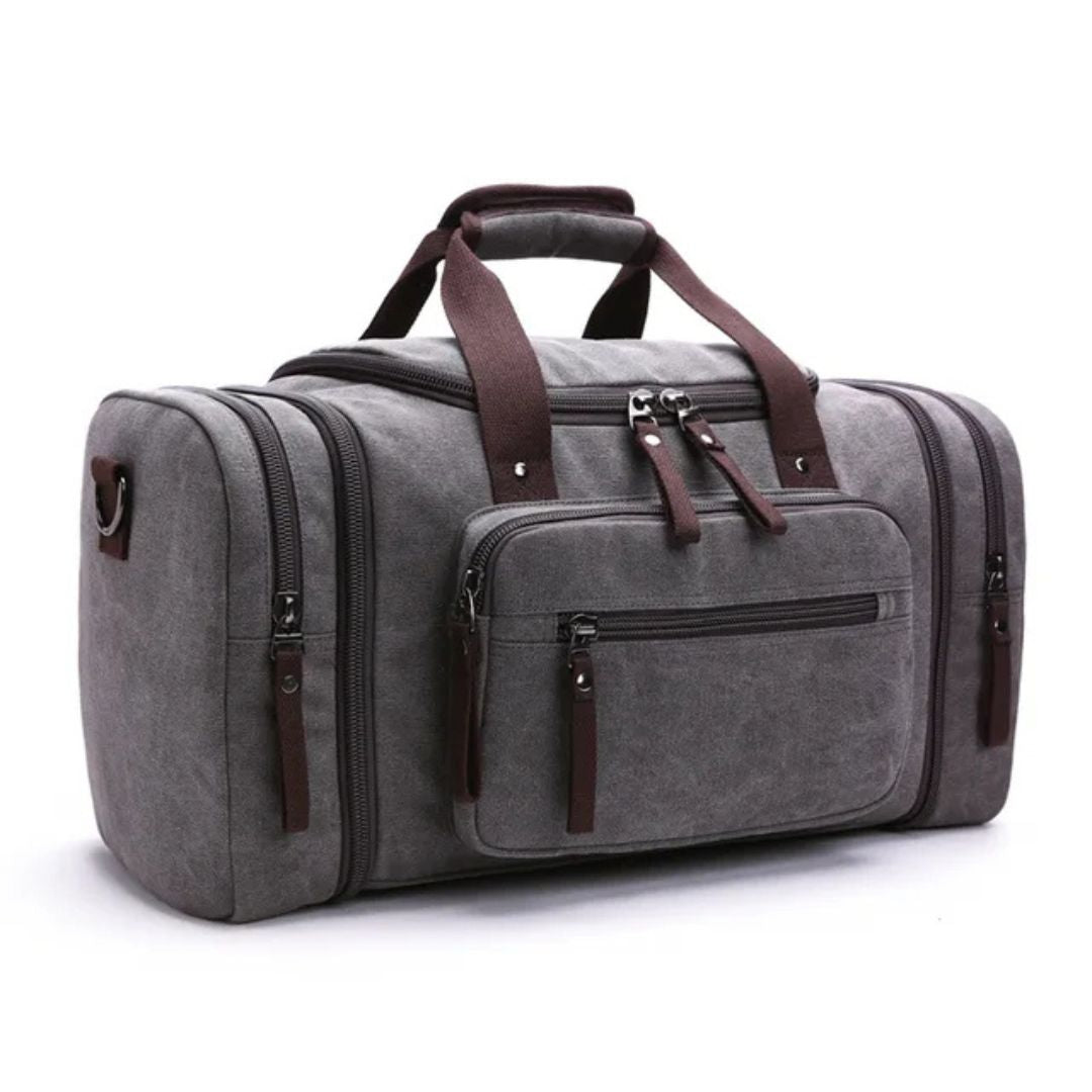 Spacious Men's Canvas Travel Bag for Adventures
