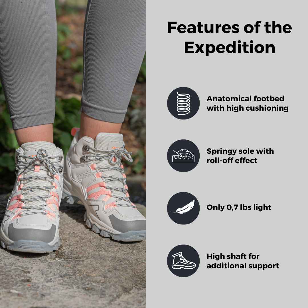 Expedition - Ultra-Comfortable Lightweight Orthopedic Hiking Boots with Cushioned Soles for Every Adventure