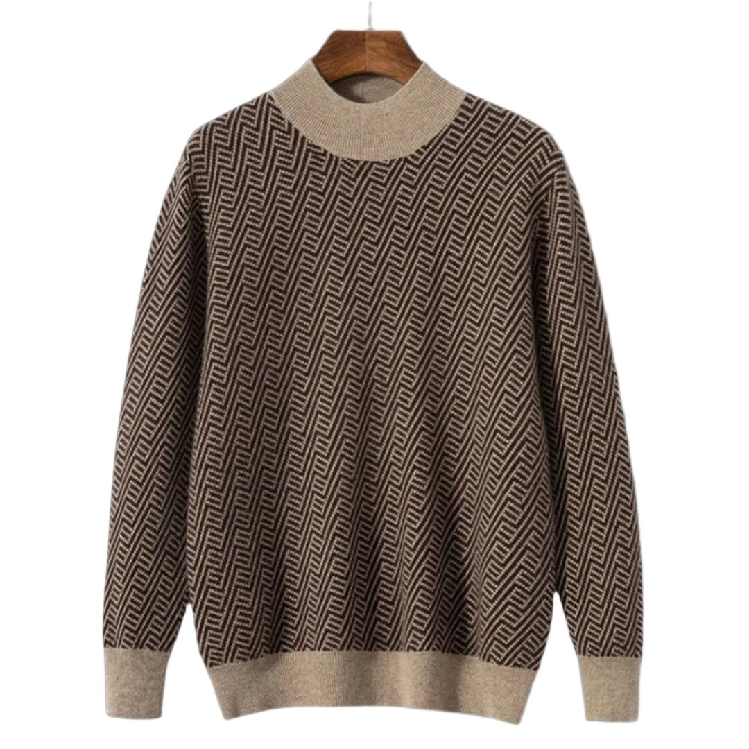 Luxurious Cashmere Jacquard Sweater