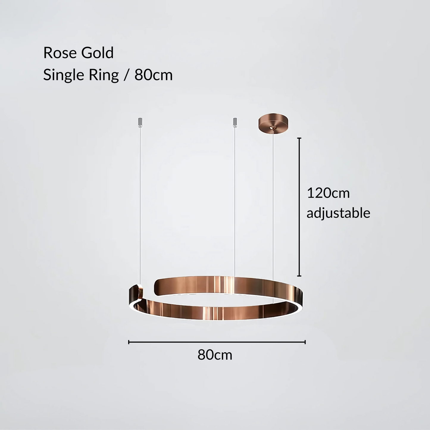 Chic Contemporary Halo Pendant Light