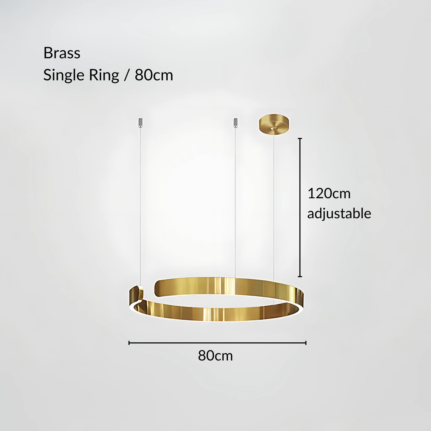 Chic Contemporary Halo Pendant Light