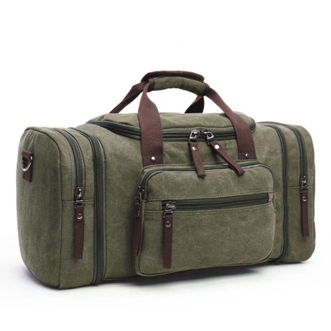 Spacious Men's Canvas Travel Bag for Adventures