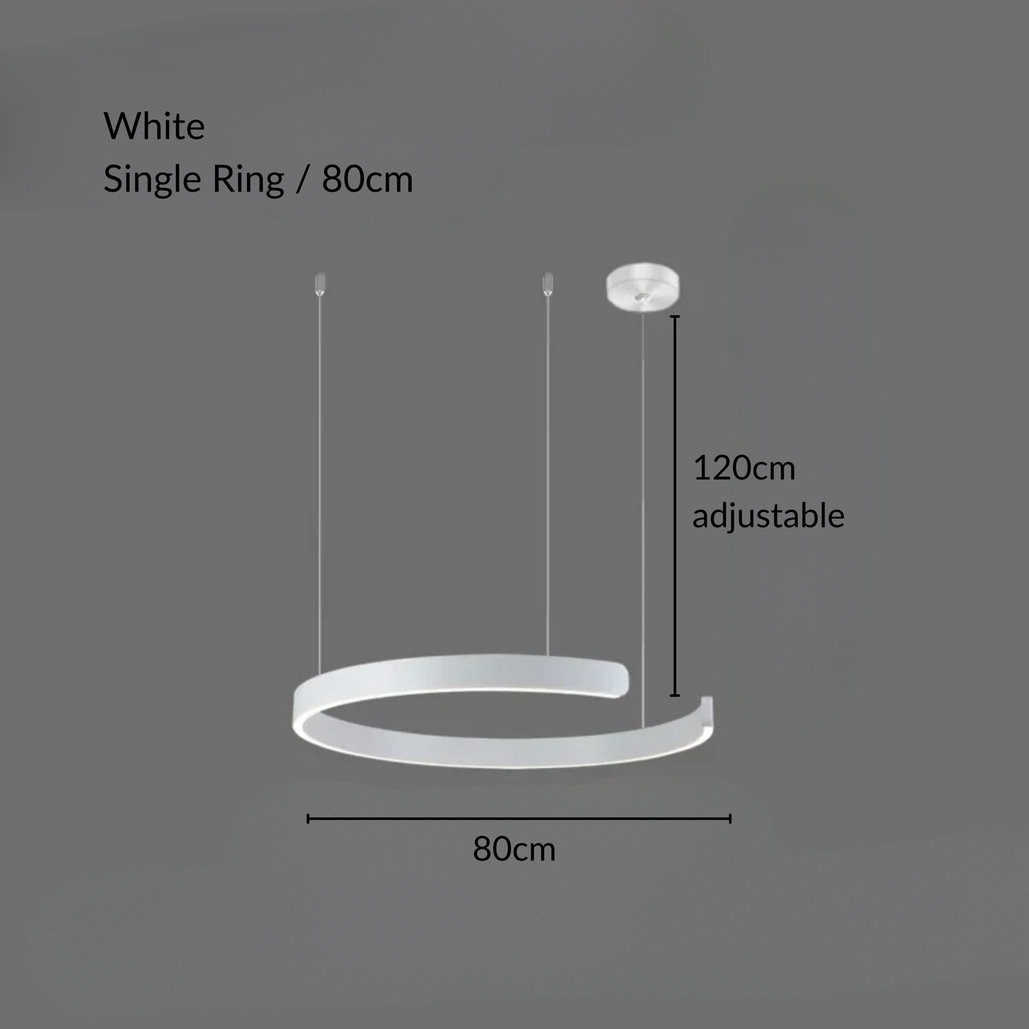 Chic Contemporary Halo Pendant Light