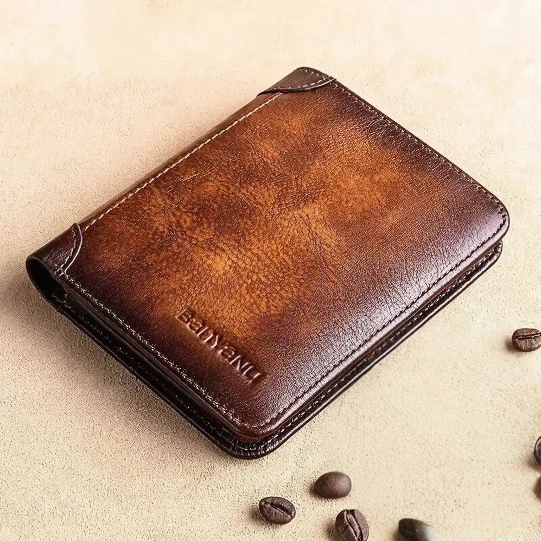 Vintage-Inspired Authentic Leather Wallet