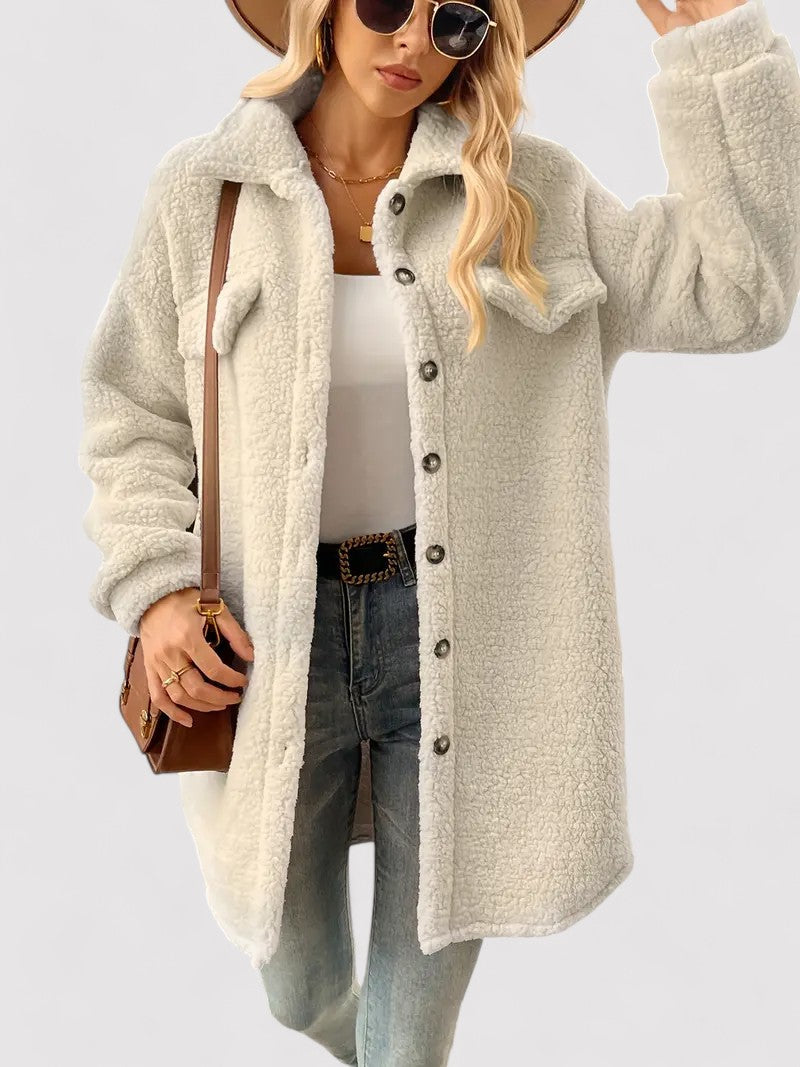 Vintage Apricot Teddy Fleece Jacket