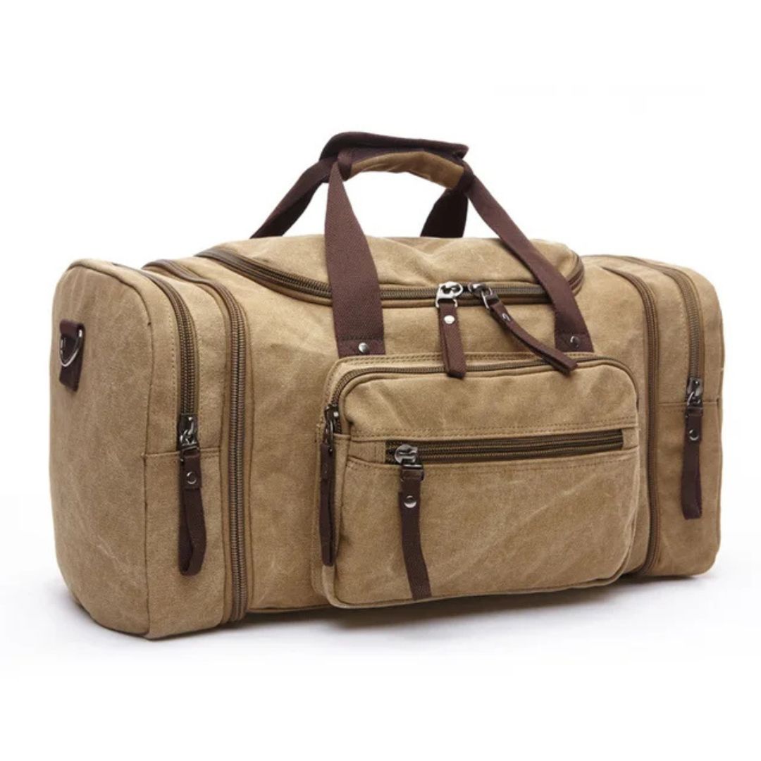 Spacious Men's Canvas Travel Bag for Adventures