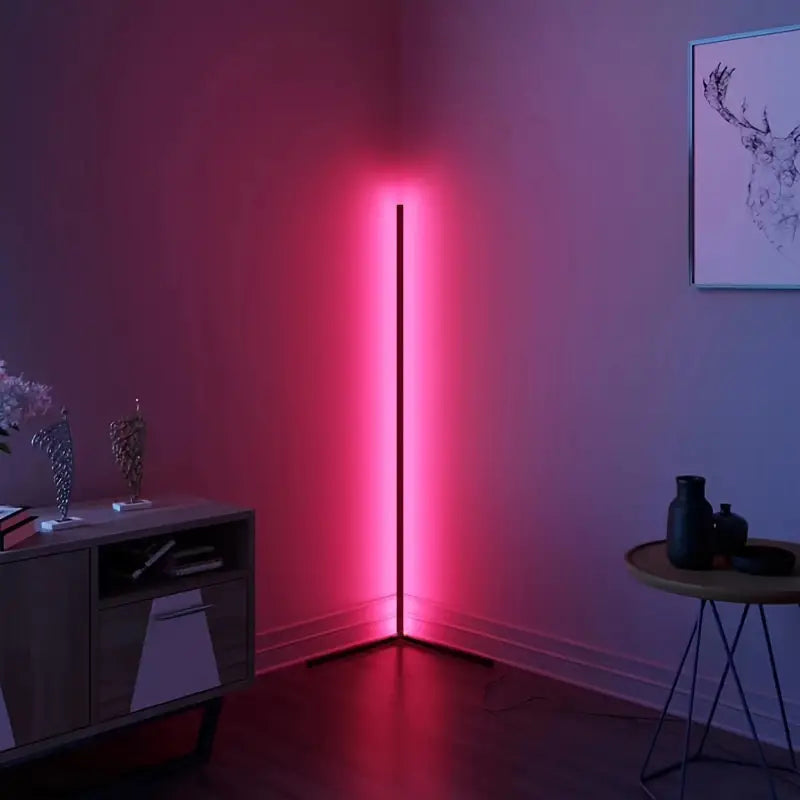 Vibrant RGB Standing Floor Lamp with Colorful LED Lighting