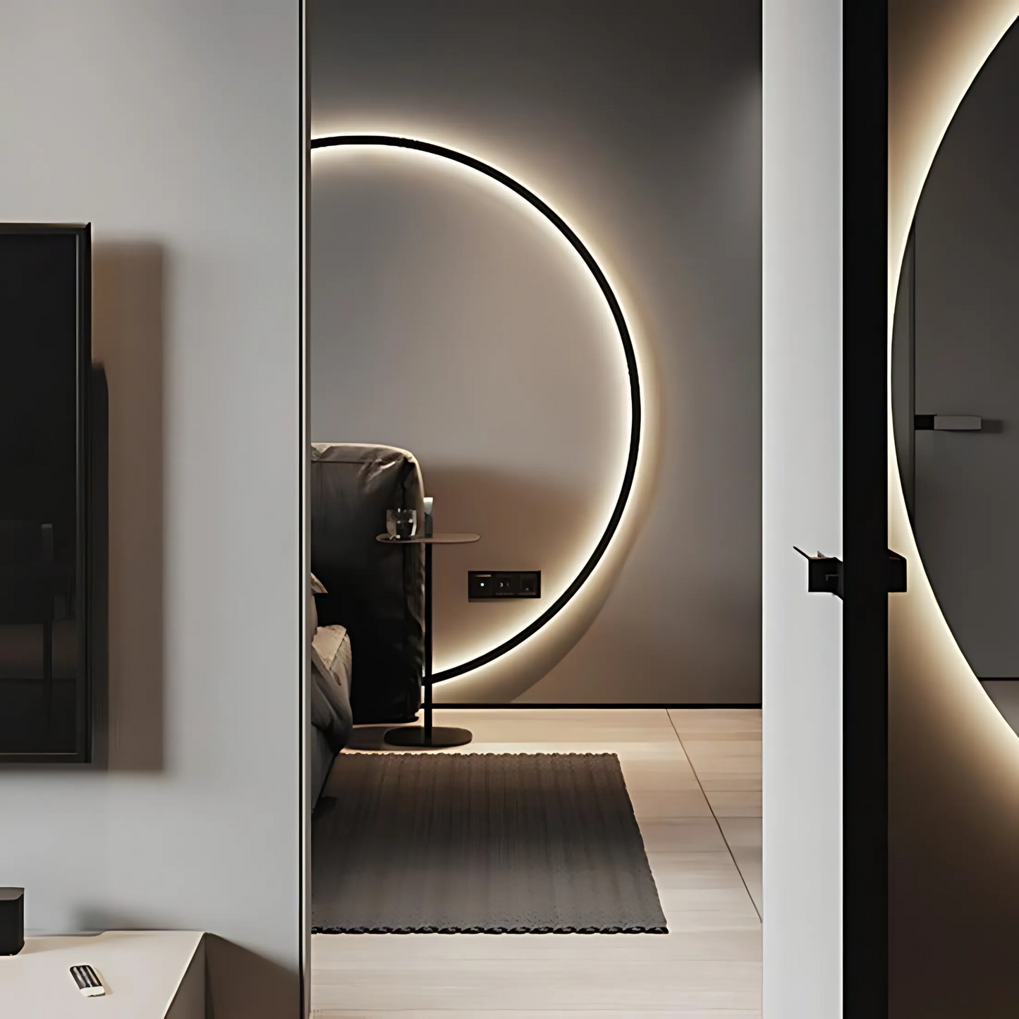 Sleek Round Minimalist LED Wall Sconce