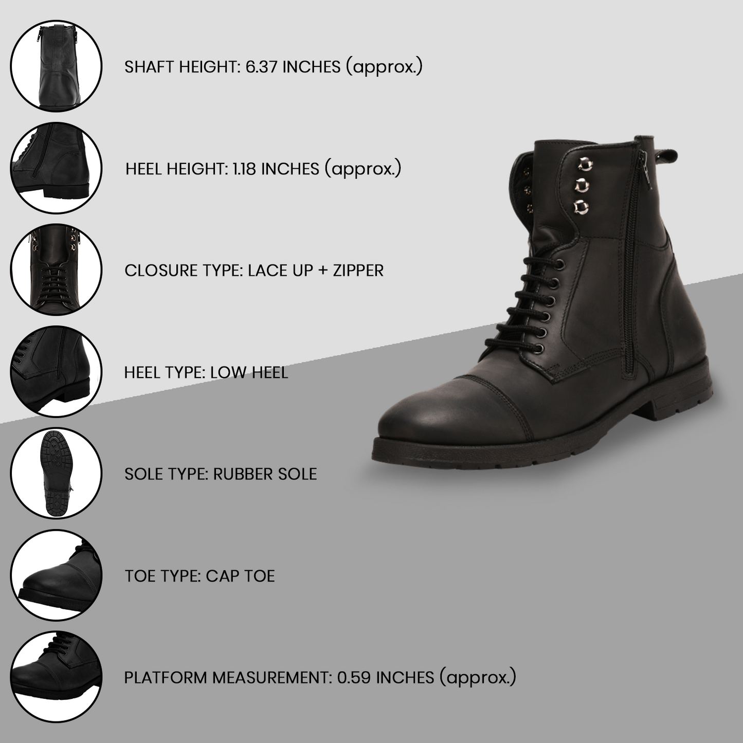 Rugged Elegance: Men's Leather Ankle Boots