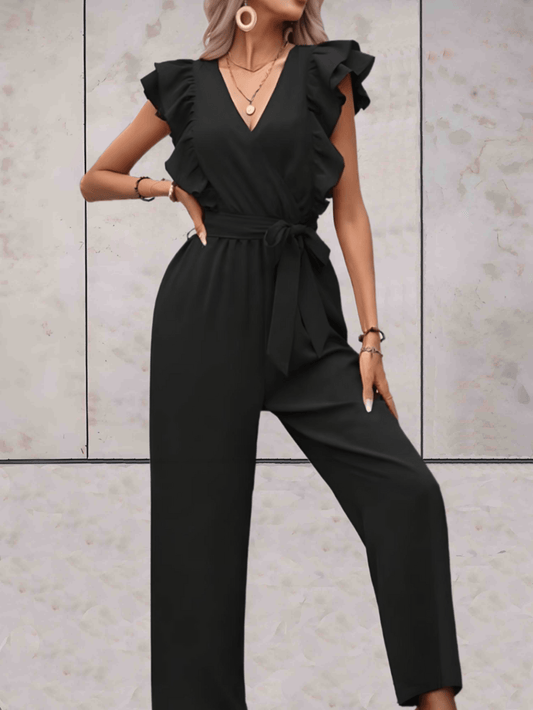 Chic Women's V-Neck Jumpsuit for a Fashion-Forward Look