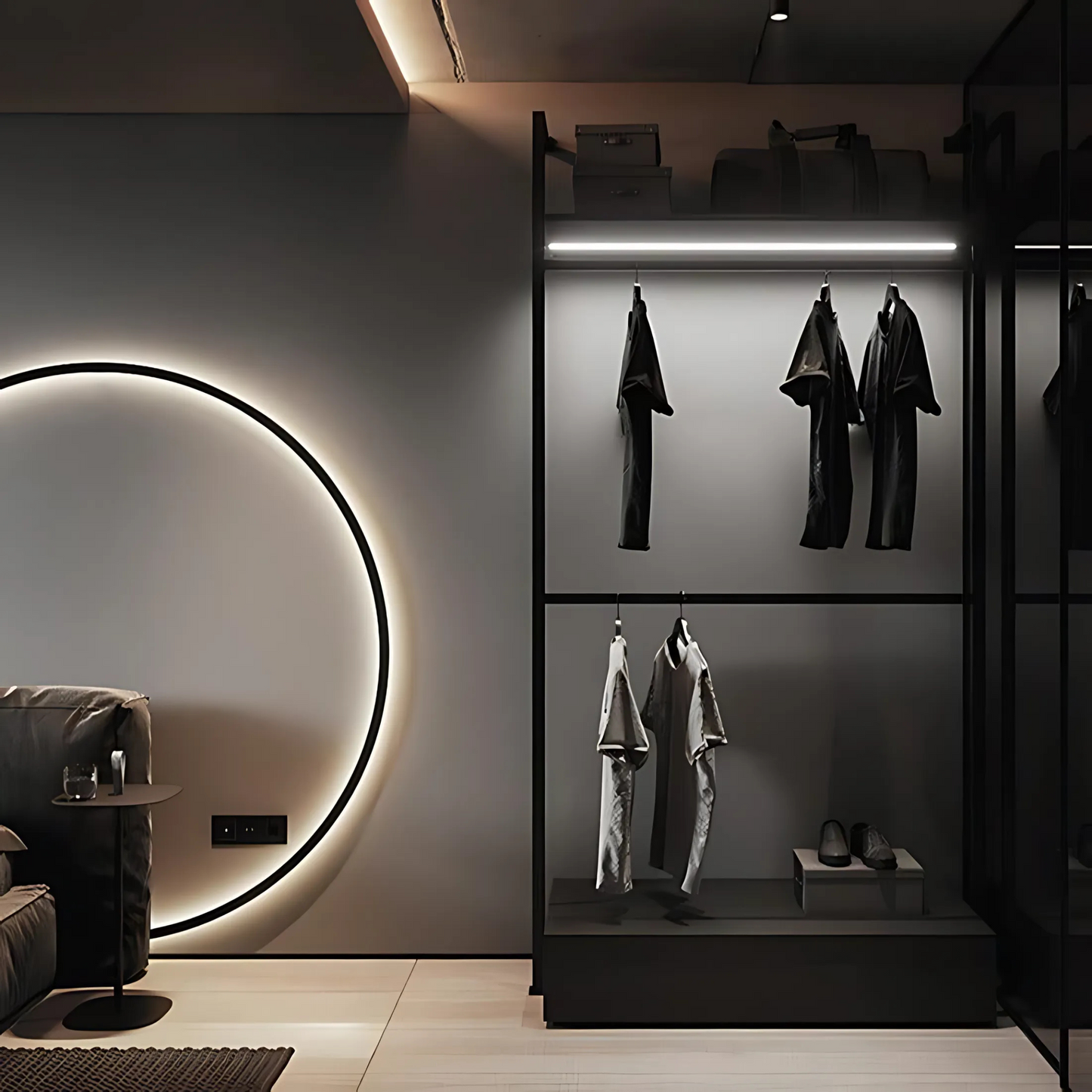 Sleek Round Minimalist LED Wall Sconce