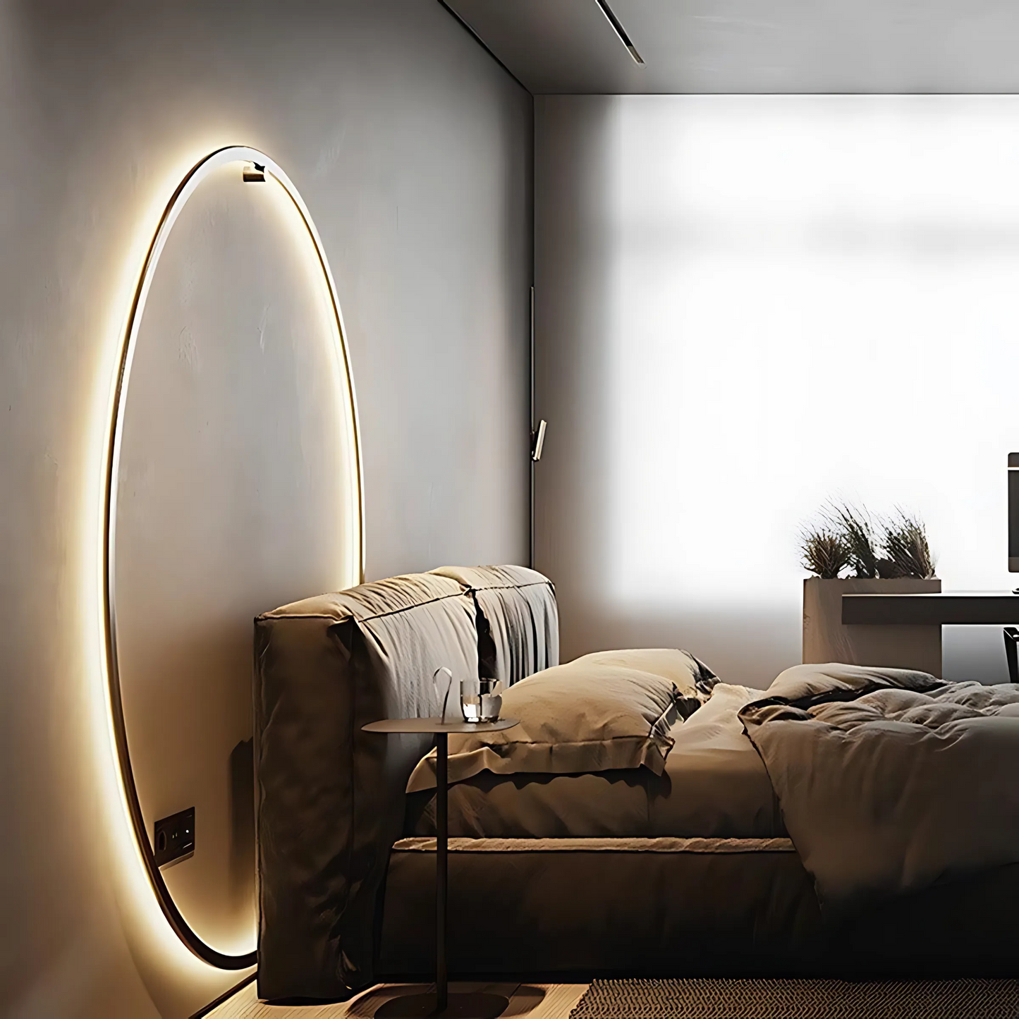 Sleek Round Minimalist LED Wall Sconce