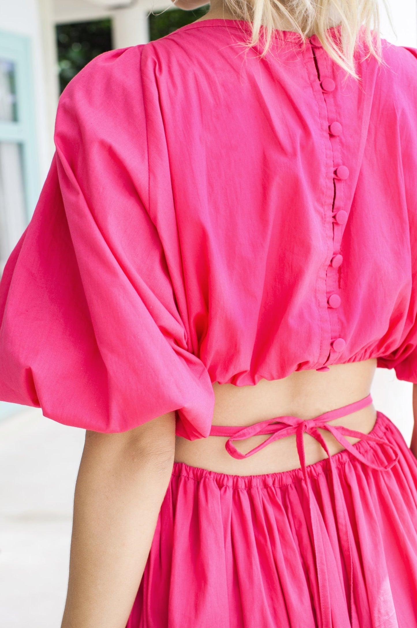 Chic Eva Poplin Cotton Cutout Midi Dress for Effortless Elegance