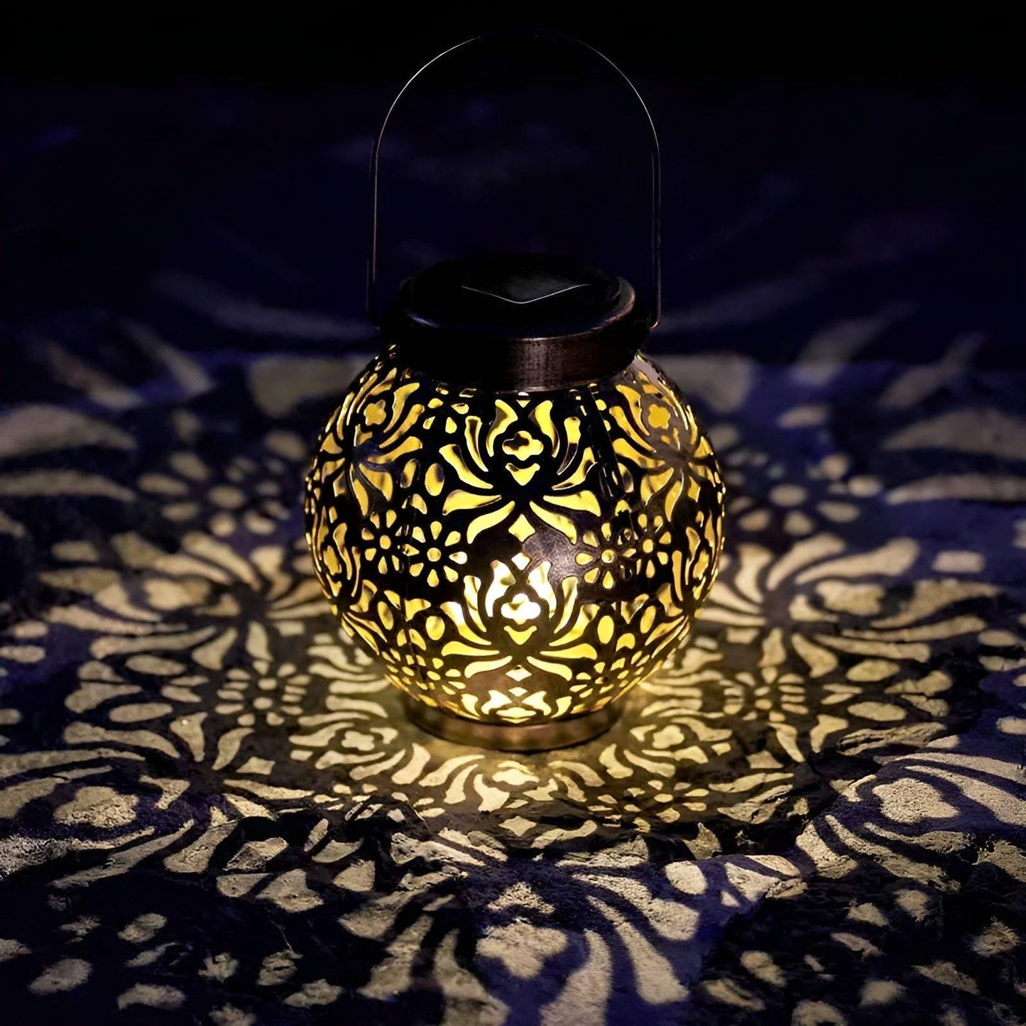 EcoLight | Luxe Waterproof Solar Garden Hanging Lamp with Energy-Efficient LED Lighting