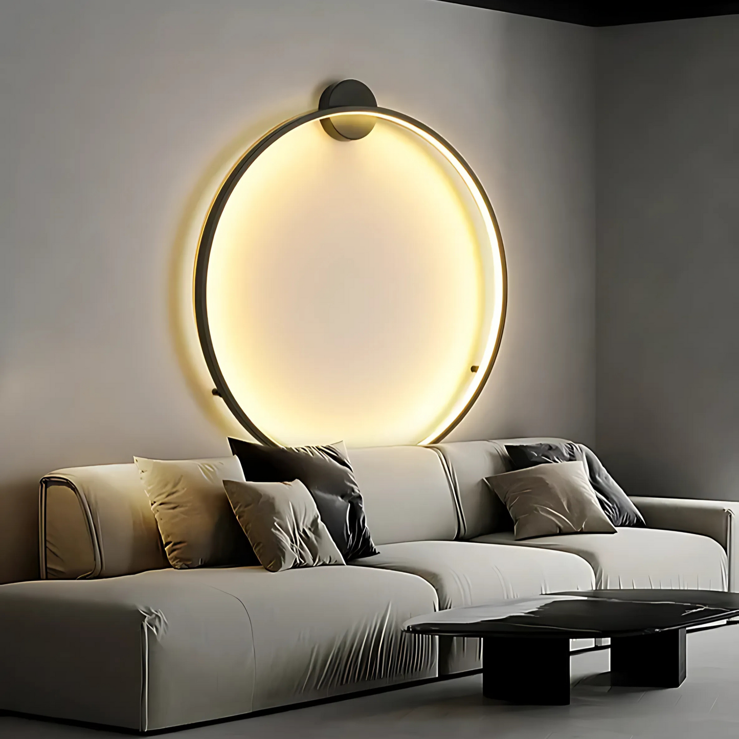 Sleek Round Minimalist LED Wall Sconce