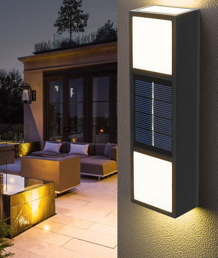 FenceGlow - Outdoor Solar LED Wall Light with Ambient Lighting