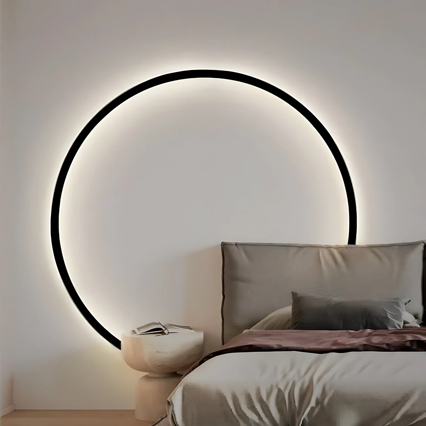 Sleek Round Minimalist LED Wall Sconce