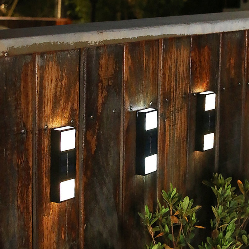 FenceGlow - Outdoor Solar LED Wall Light with Ambient Lighting