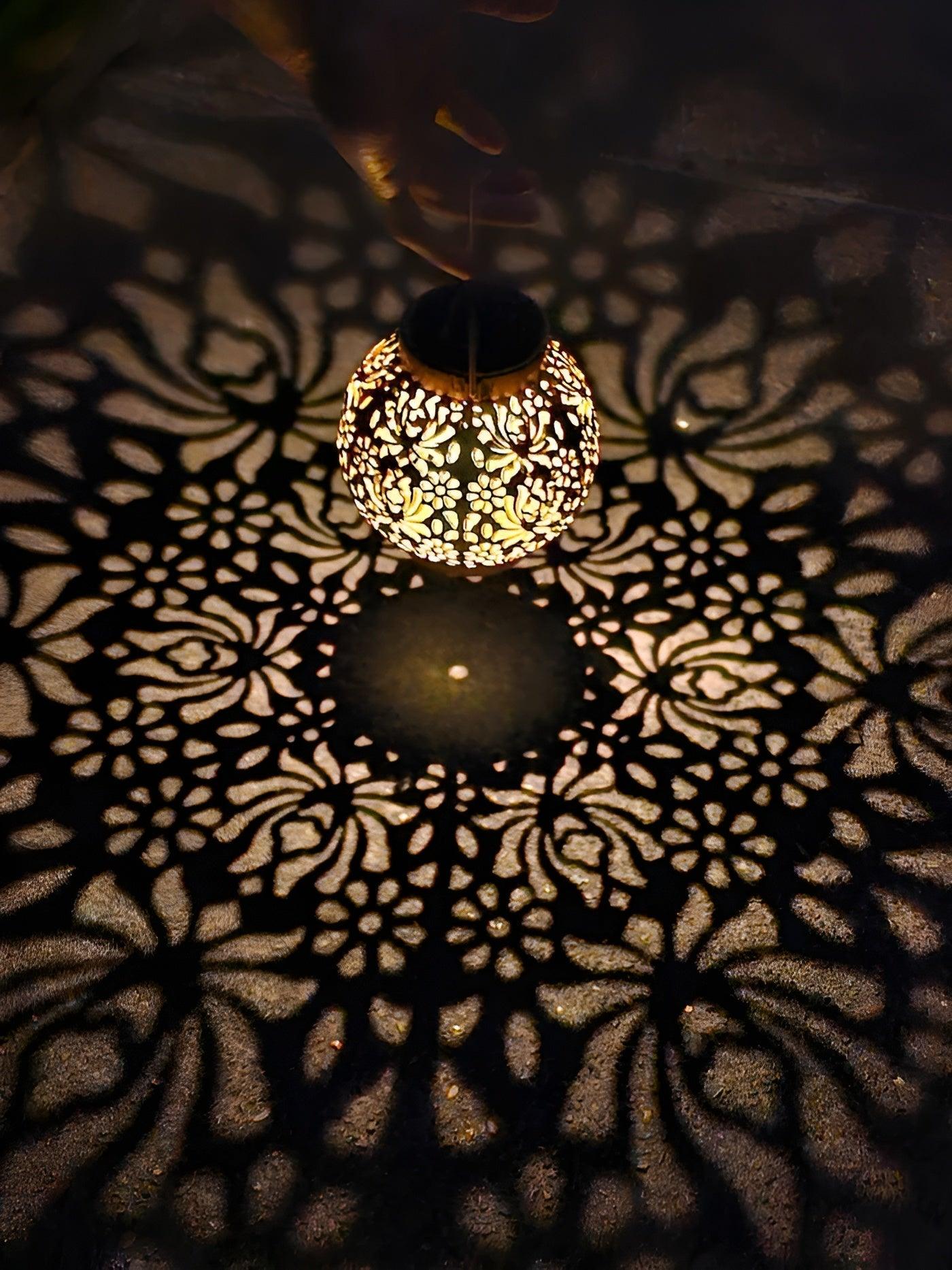 EcoLight | Luxe Waterproof Solar Garden Hanging Lamp with Energy-Efficient LED Lighting
