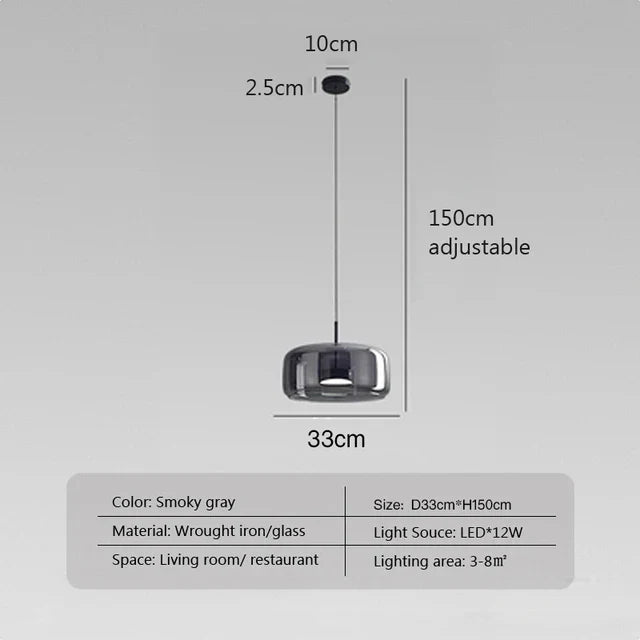 Chic Clear Glass Pendant Light - Embrace Modern Minimalist Sophistication