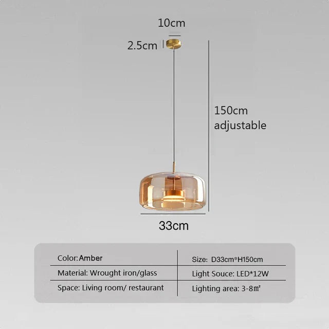 Chic Clear Glass Pendant Light - Embrace Modern Minimalist Sophistication