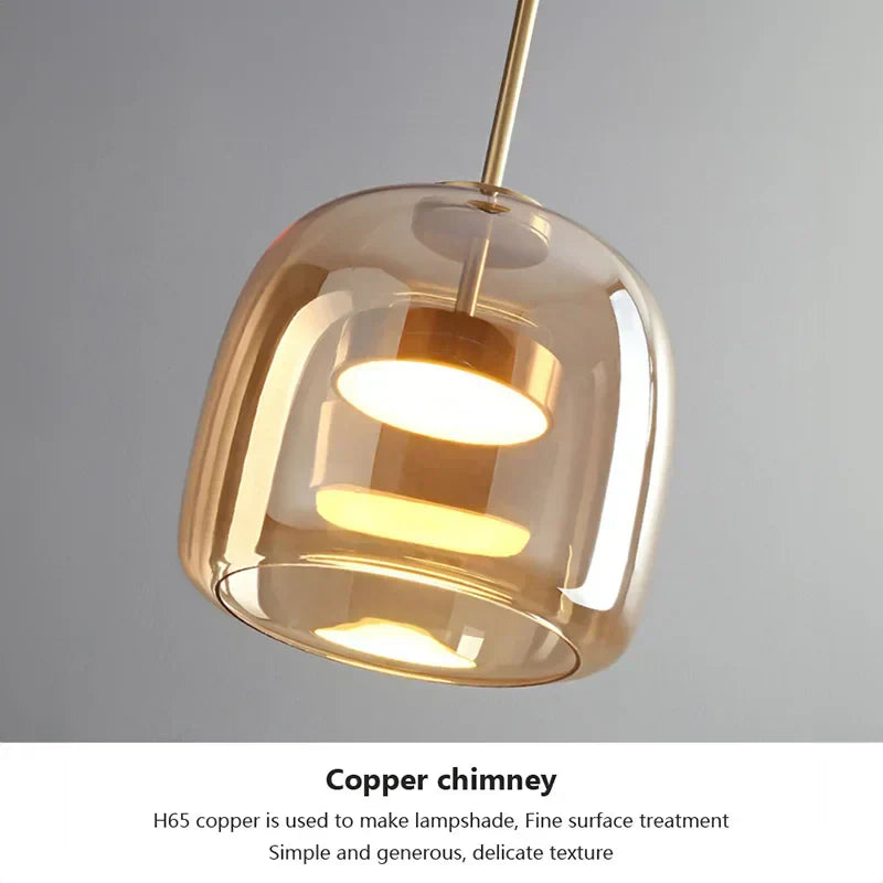 Chic Clear Glass Pendant Light - Embrace Modern Minimalist Sophistication