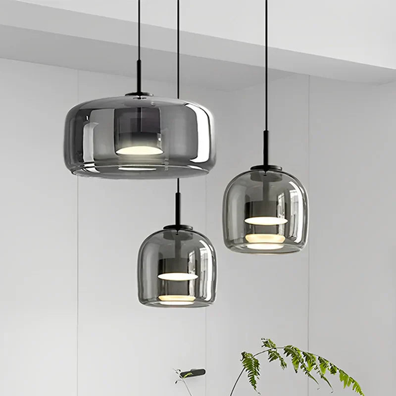 Chic Clear Glass Pendant Light - Embrace Modern Minimalist Sophistication
