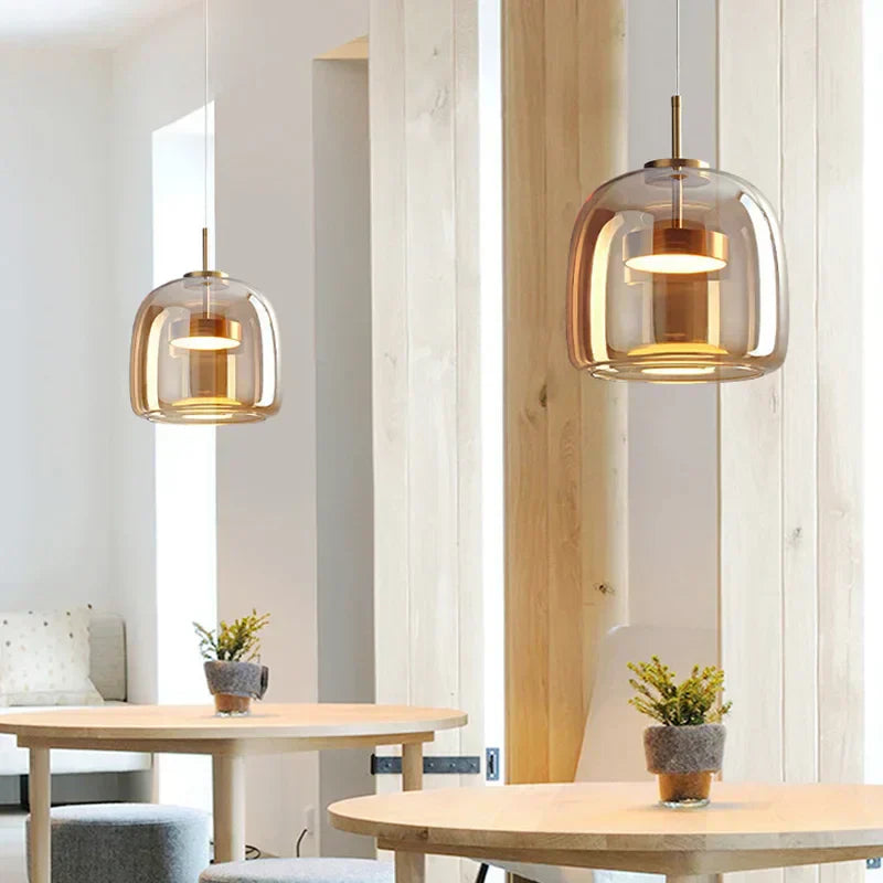 Chic Clear Glass Pendant Light - Embrace Modern Minimalist Sophistication